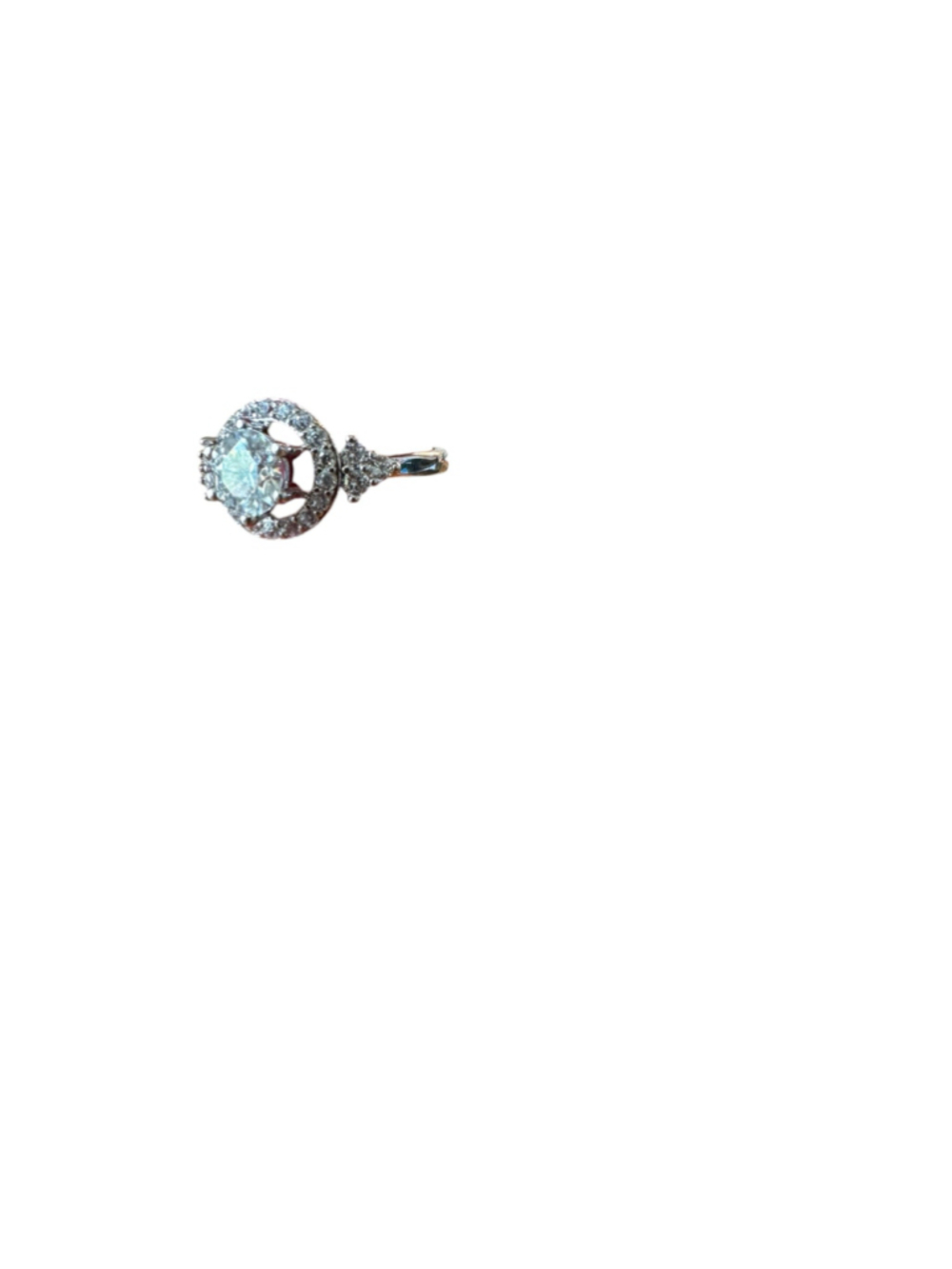 Moissanite Sterling Silver Ring Size 6 with GRA Certification - Brand New - Picture 5 of 5